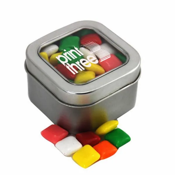 Window Tin with Mini Chicklets - SBF2500 - Custom Shot Glass Now