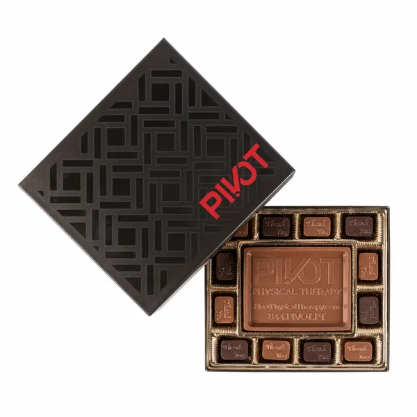 Small Custom Chocolate Delight Gift Box 8" - Custom Shot Glass Now
