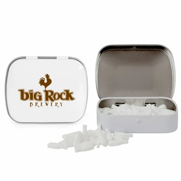 Domed Tin with Bottle Shaped Mints - Custom Shot Glass Now