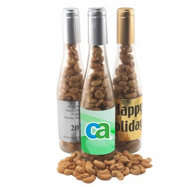 Champagne Bottle w/ Pistachios 11" - Custom Shot Glass Now
