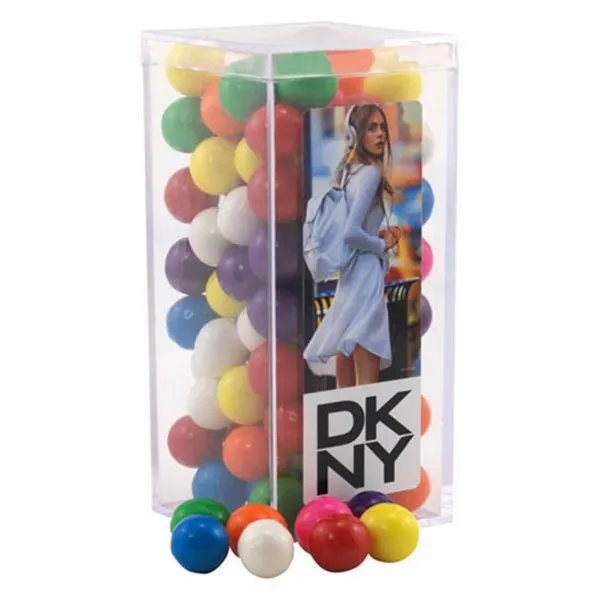 Acrylic Box with Gumballs - Medium - Custom Shot Glass Now