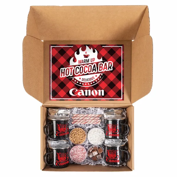 Hot Cocoa Bar Kit with 4 Mugs - Custom Shot Glass Now