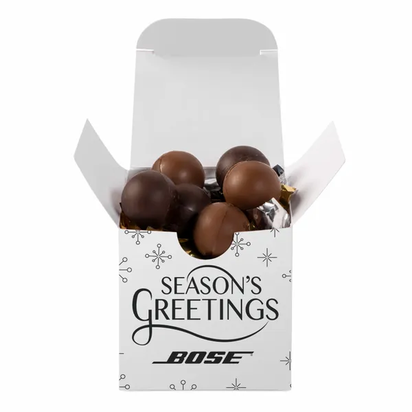 Desk Drop-Twist Wrapped Truffles - Custom Shot Glass Now