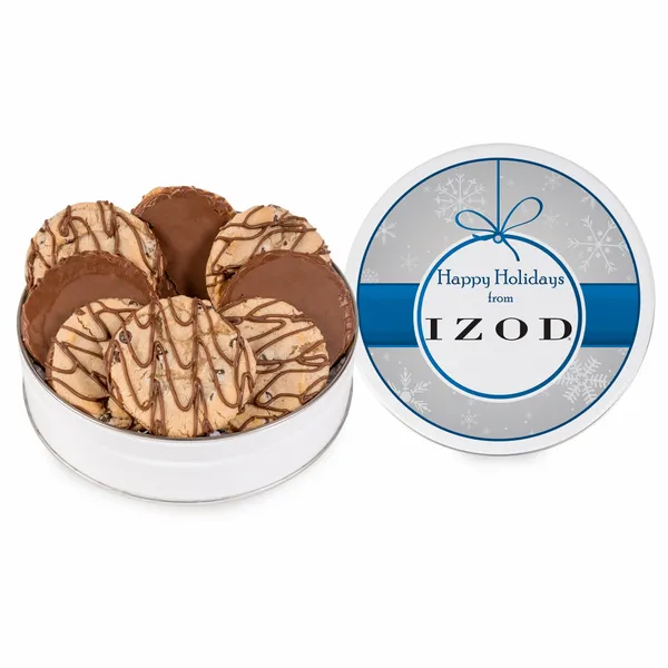 Fresh Beginnings Dreamy Drizzle Chocolate Chip Cookie Tin (Small) - Custom Shot Glass Now