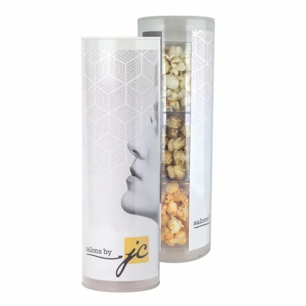 3 Piece Gift Tube with Popcorn - Custom Shot Glass Now
