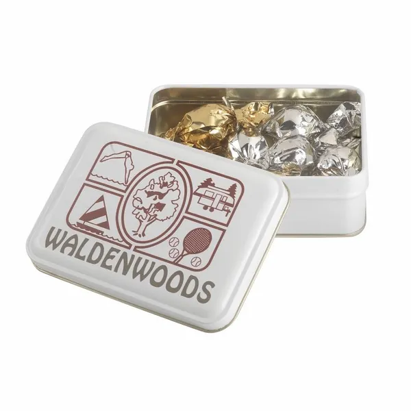 Keepsake Gift Tin - Twist Wrapped Truffles - Custom Shot Glass Now