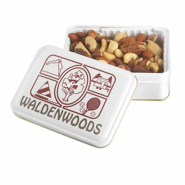 Keepsake Gift Tin - Deluxe Mixed Nuts - Custom Shot Glass Now