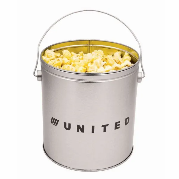 One Gallon Popcorn Tin - Butter Popcorn - Custom Shot Glass Now