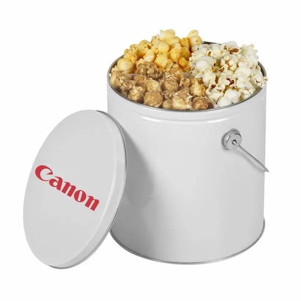 One Gallon Popcorn Tin - Trio Popcorn - Custom Shot Glass Now