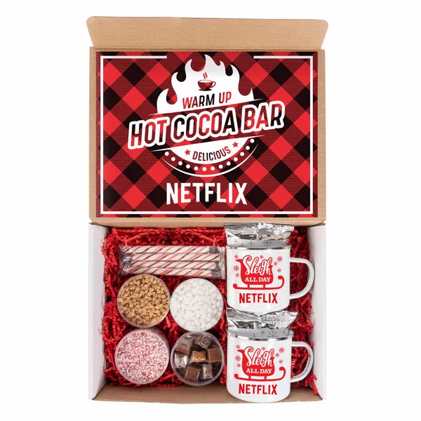 Hot Cocoa Bar Kit with 2 Mugs - Custom Shot Glass Now