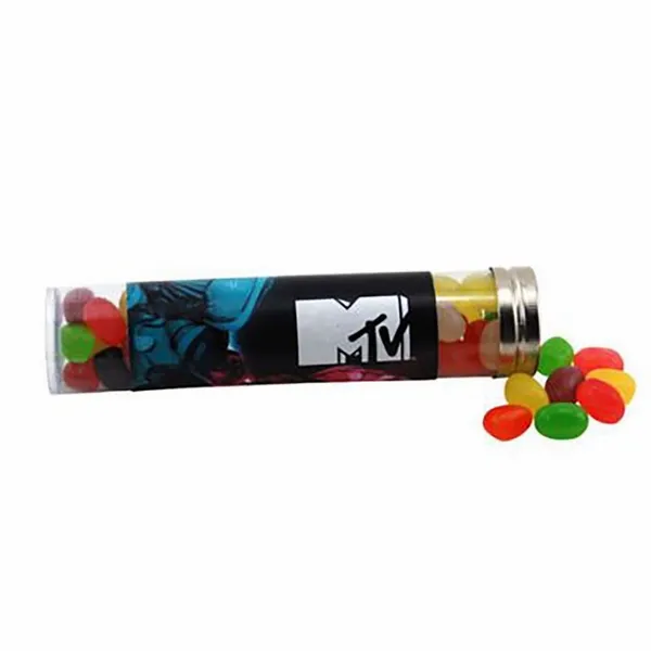 Large 6" Candy Tube with Assorted Jelly Beans - Custom Shot Glass Now