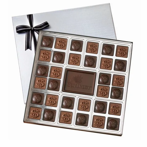 Custom Chocolate Squares Gift Box (1 1/2 lbs.) - Custom Shot Glass Now