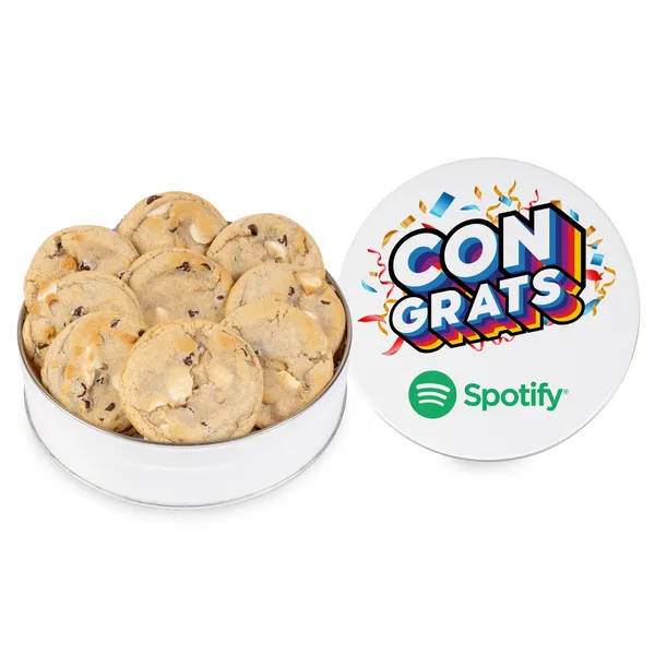 Fresh Beginnings Double Chip Cookie Tin (Small) - Custom Shot Glass Now