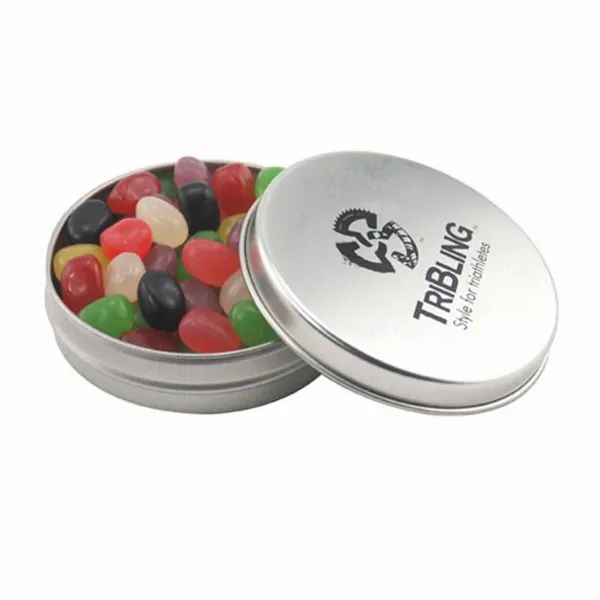 Round Tin with Jelly Beans - SBF2900 - Custom Shot Glass Now