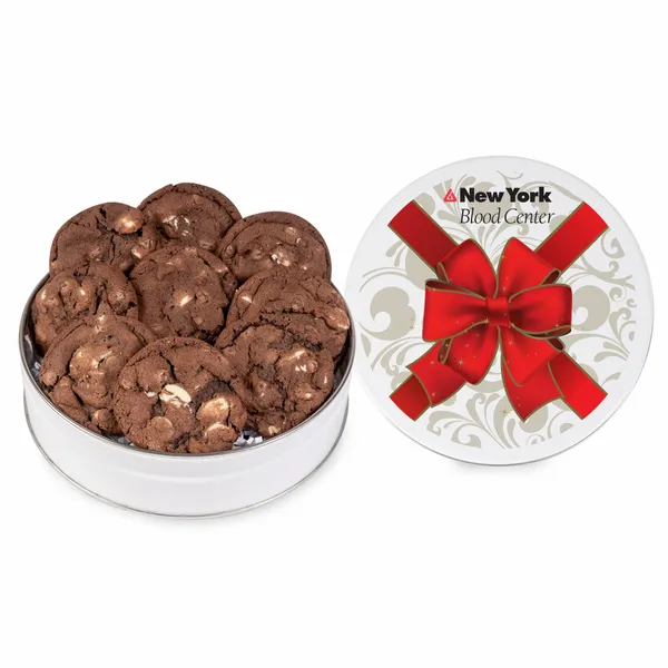 Fresh Beginnings Chocolate Double Chip Cookie Tin (Small) - Custom Shot Glass Now