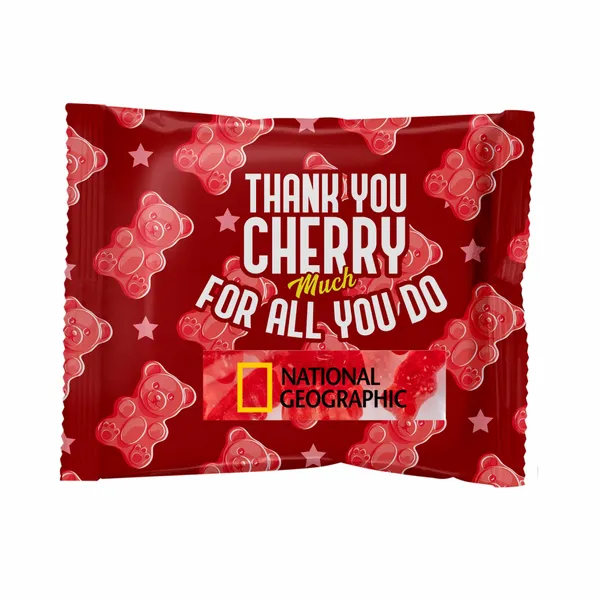 Candy By Color 2 oz. Full Color Digibag with Gummy Bears - Custom Shot Glass Now