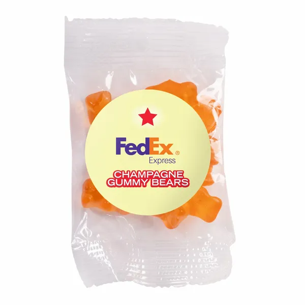 Candy By Color 1 oz. Goody Bag with Gummy Bears - Custom Shot Glass Now