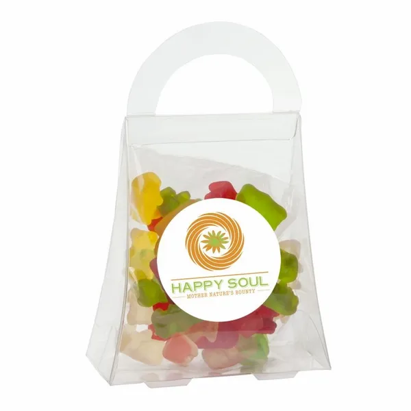 Clever Candy Purse Acetate Box with Gummy Bears - Custom Shot Glass Now