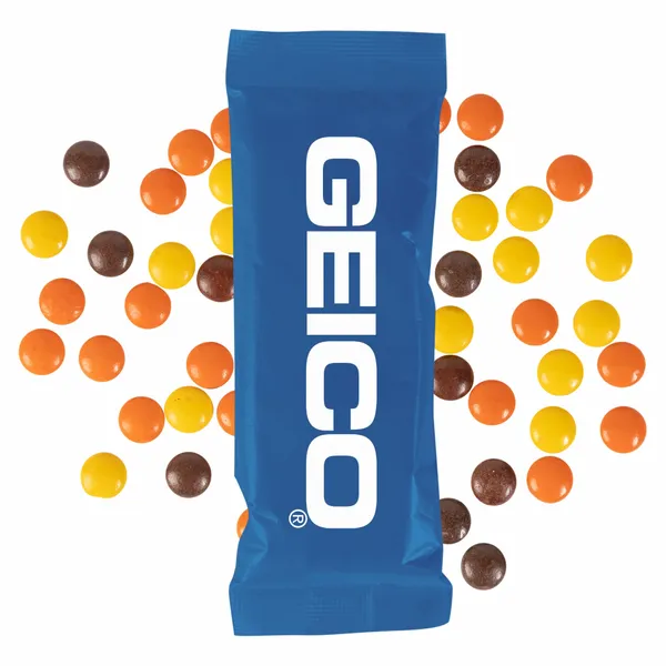 Full Color Tube DigiBag™ with Reese's Pieces - Custom Shot Glass Now