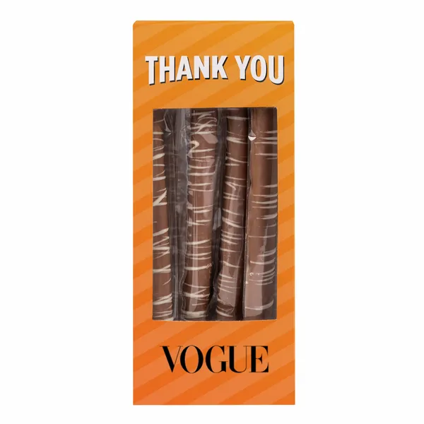 Pretzel Rods - Milk Chocolate - Custom Shot Glass Now
