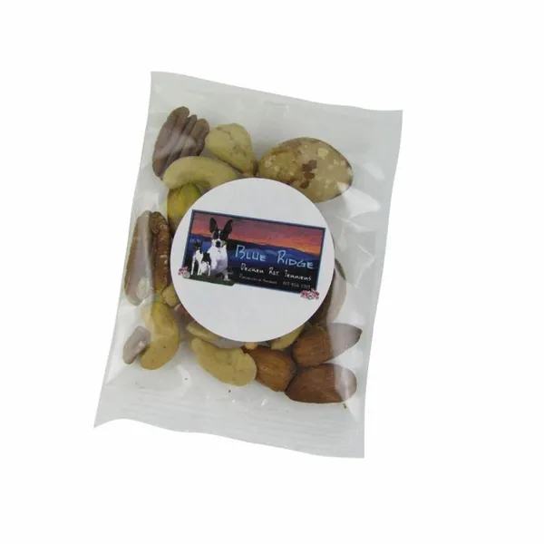 1oz. Goody Bags - Deluxe Mixed Nuts - Custom Shot Glass Now