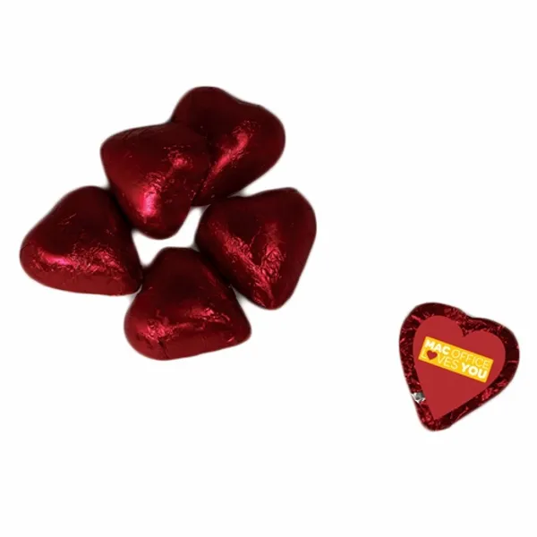 Individually Wrapped Chocolate Hearts - Custom Shot Glass Now