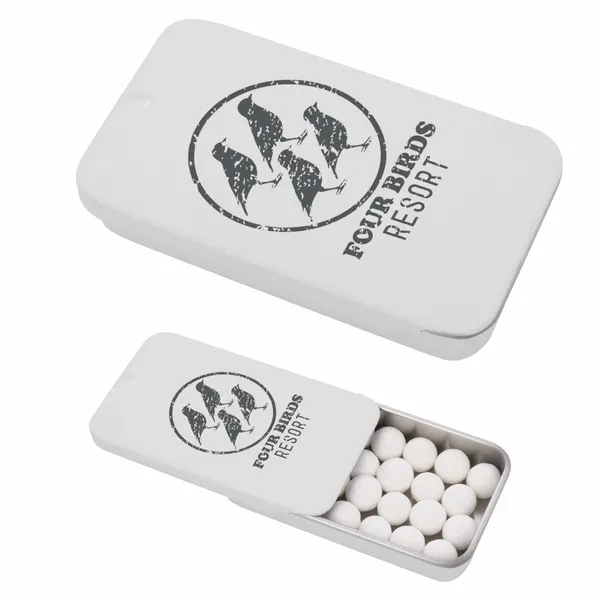 Signature Peppermints In Slider Tin - Custom Shot Glass Now
