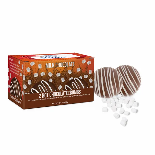 Set of Hot Chocolate Bombs in Full Color Gift Box - Custom Shot Glass Now