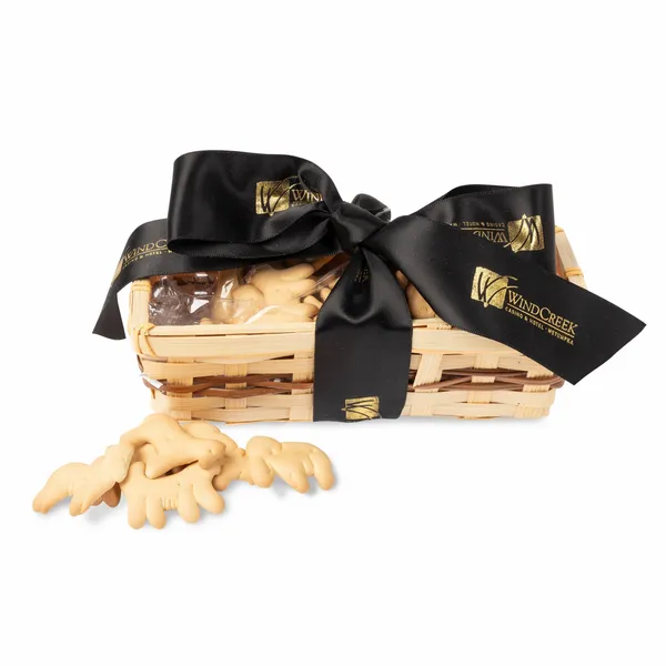 Gift Basket with Animal Crackers - Custom Shot Glass Now