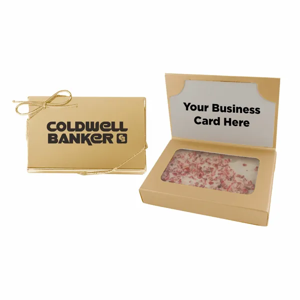 Business Card Box with Peppermint Bark - Custom Shot Glass Now