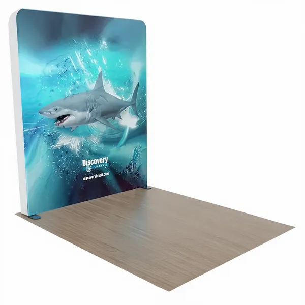 Custom Backlit Trade Show Display Tension Fabric 8' x 8' - Custom Shot Glass Now