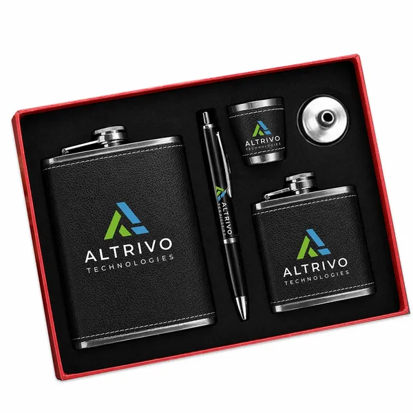 Camping Flask Sets - Custom Shot Glass Now