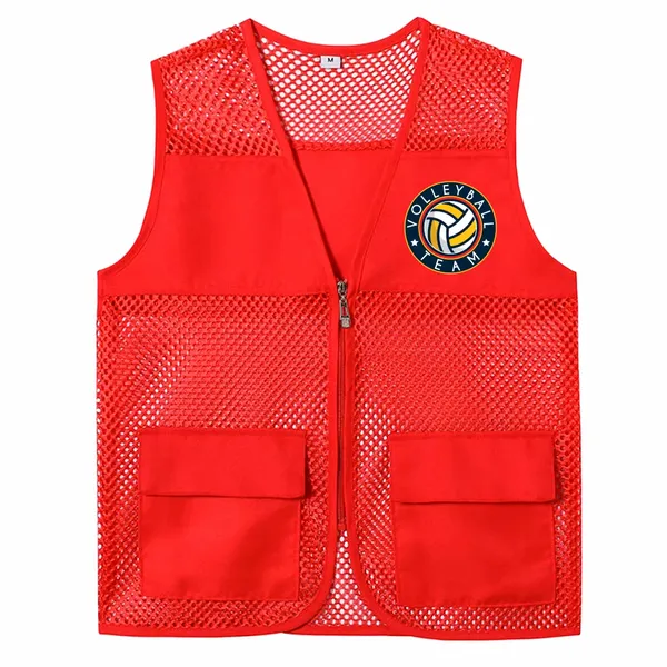 Breathable Mesh Vests with Zippers - Custom Shot Glass Now