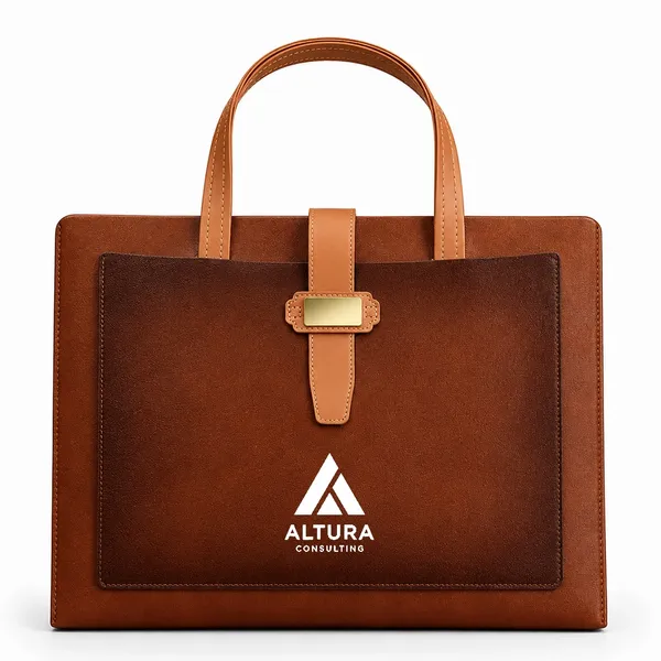 Leather Document Holders with Handle