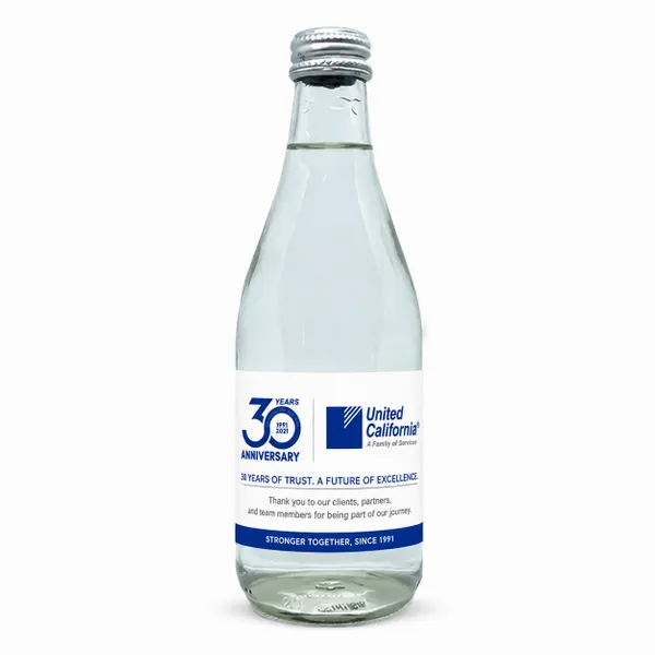 12 oz Glass Water Bottle (GLA12) - Custom Shot Glass Now