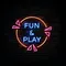 Fun & Play Neon Sign - Custom Shot Glass Now