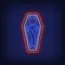 Vampire Coffin Neon Sign - Custom Shot Glass Now