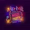 Music Party Neon Sign - Custom Shot Glass Now