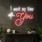 I Want My Time With You Neon Sign - Custom Shot Glass Now