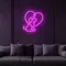 Scribble Dog Heart Neon Sign - Custom Shot Glass Now