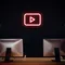 Youtube Play Button Neon Sign - Custom Shot Glass Now