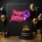 Happy Birthday Glow Neon Sign - Custom Shot Glass Now