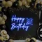 Happy Birthday Cheers Neon Sign - Custom Shot Glass Now