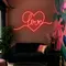 Heart of Love Neon Sign - Custom Shot Glass Now