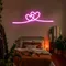 Infinity Heart Pink Neon Sign - Custom Shot Glass Now