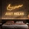 Nike Just Relax Neon Sign - Custom Shot Glass Now