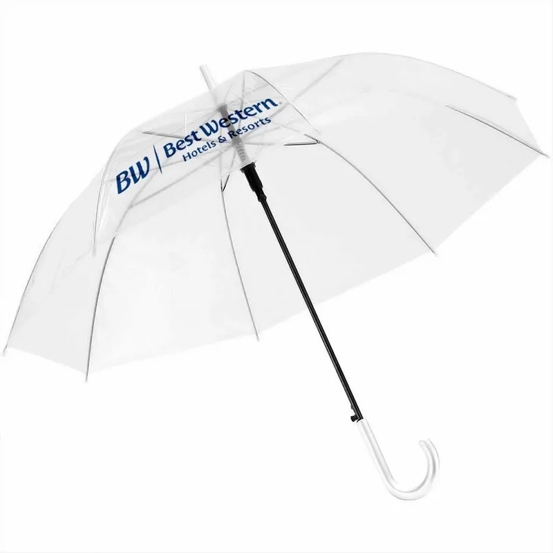 Clear Umbrella - 46 in Arc - Custom Shot Glass Now