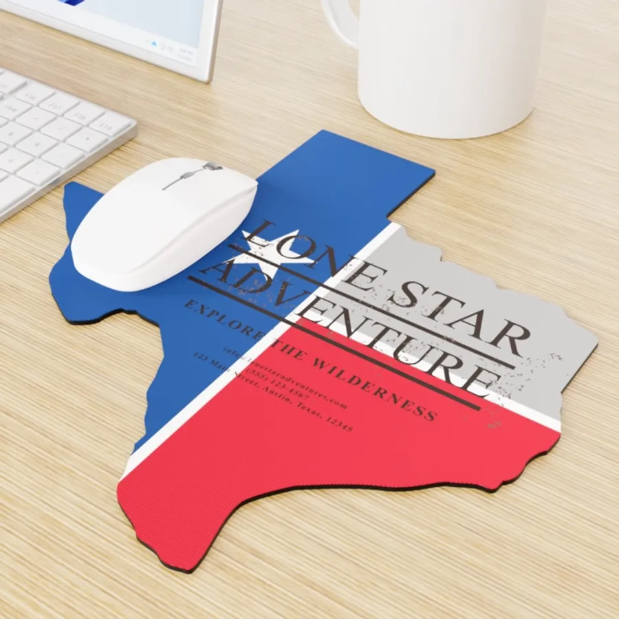 Custom Shape Die Cut Mouse Pad - Custom Shot Glass Now