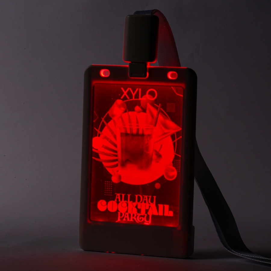 Glow Badge Holder - Custom Shot Glass Now