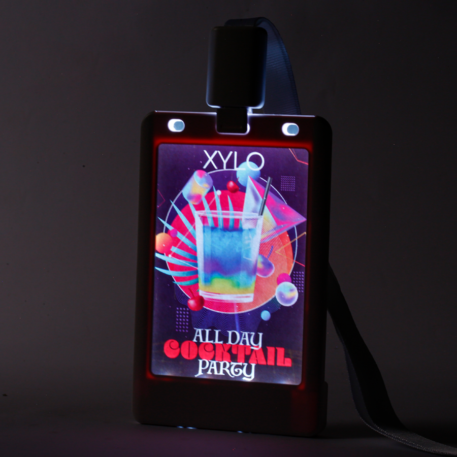Glow Badge Holder - Custom Shot Glass Now